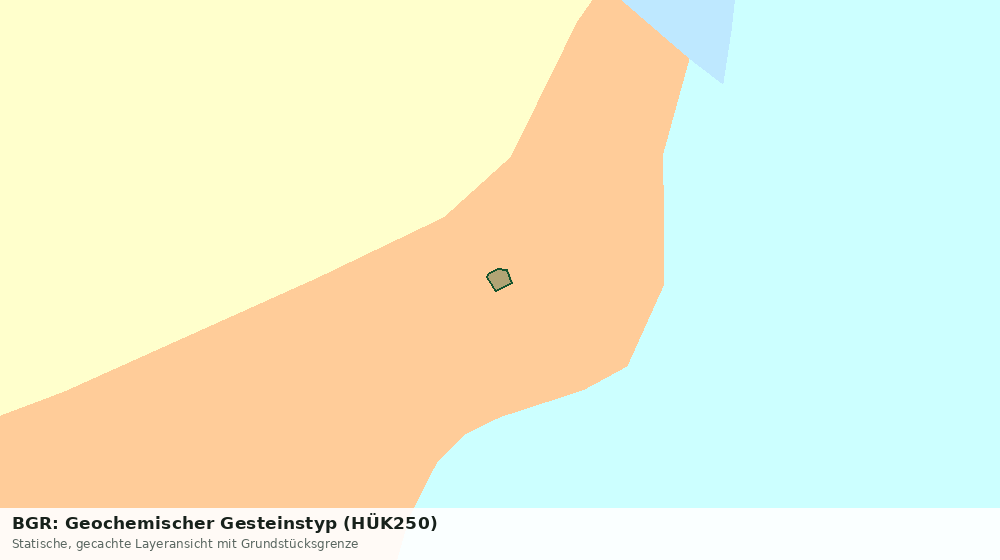 Statische Kartenansicht: BGR: Geochemischer Gesteinstyp (HÜK250)