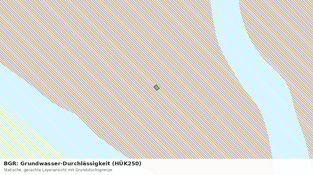 Statische Kartenansicht: BGR: Grundwasser-Durchlässigkeit (HÜK250)