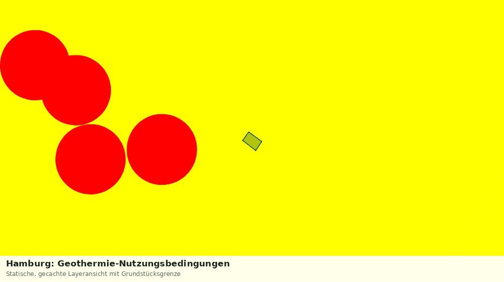 Statische Kartenansicht: Hamburg: Geothermie-Nutzungsbedingungen