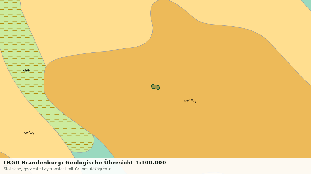 Statische Kartenansicht: LBGR Brandenburg: Geologische Übersicht 1:100.000