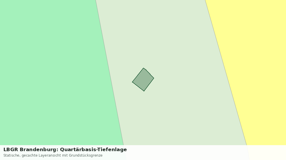 Statische Kartenansicht: LBGR Brandenburg: Quartärbasis-Tiefenlage