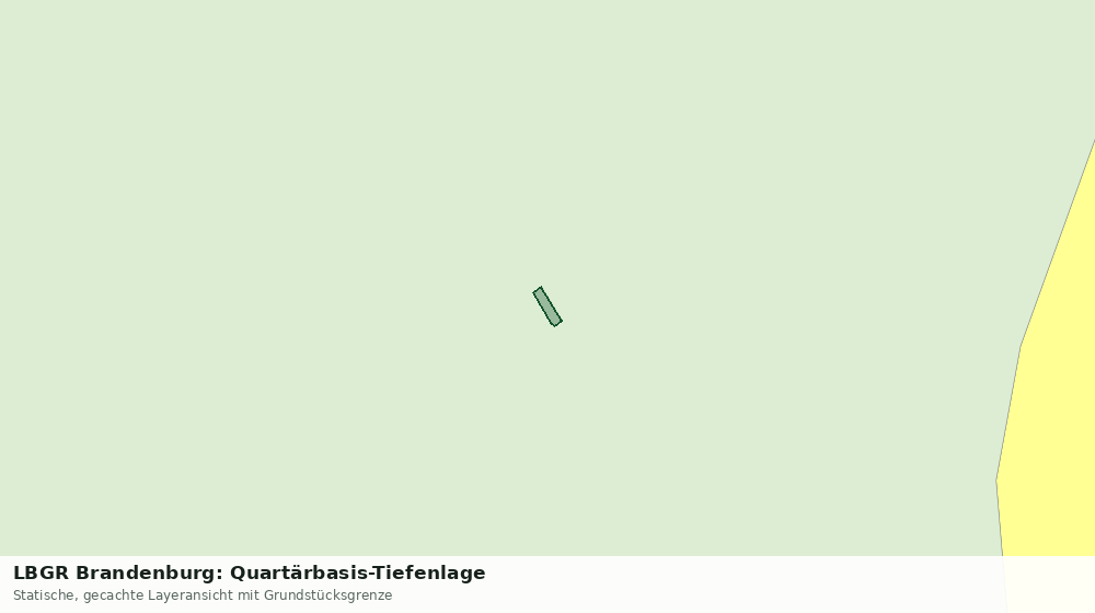 Statische Kartenansicht: LBGR Brandenburg: Quartärbasis-Tiefenlage