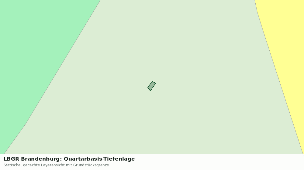 Statische Kartenansicht: LBGR Brandenburg: Quartärbasis-Tiefenlage