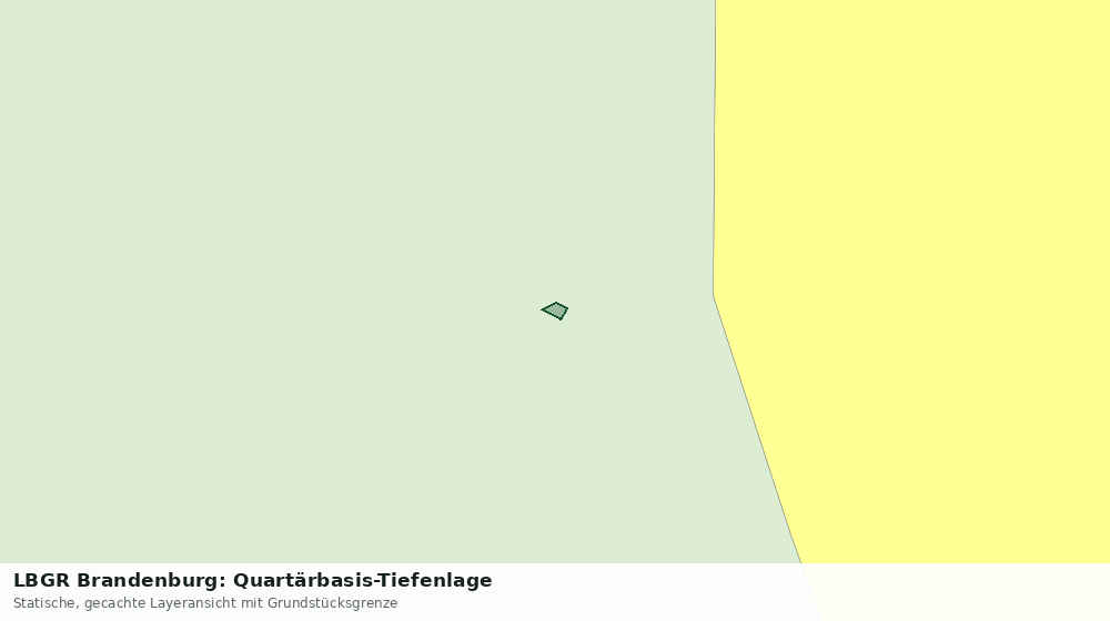 Statische Kartenansicht: LBGR Brandenburg: Quartärbasis-Tiefenlage