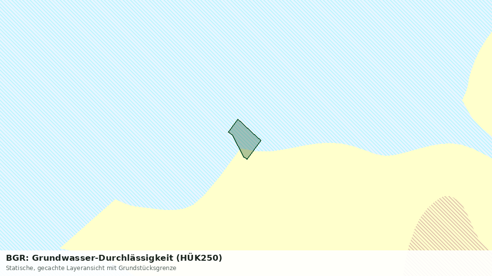 Statische Kartenansicht: BGR: Grundwasser-Durchlässigkeit (HÜK250)