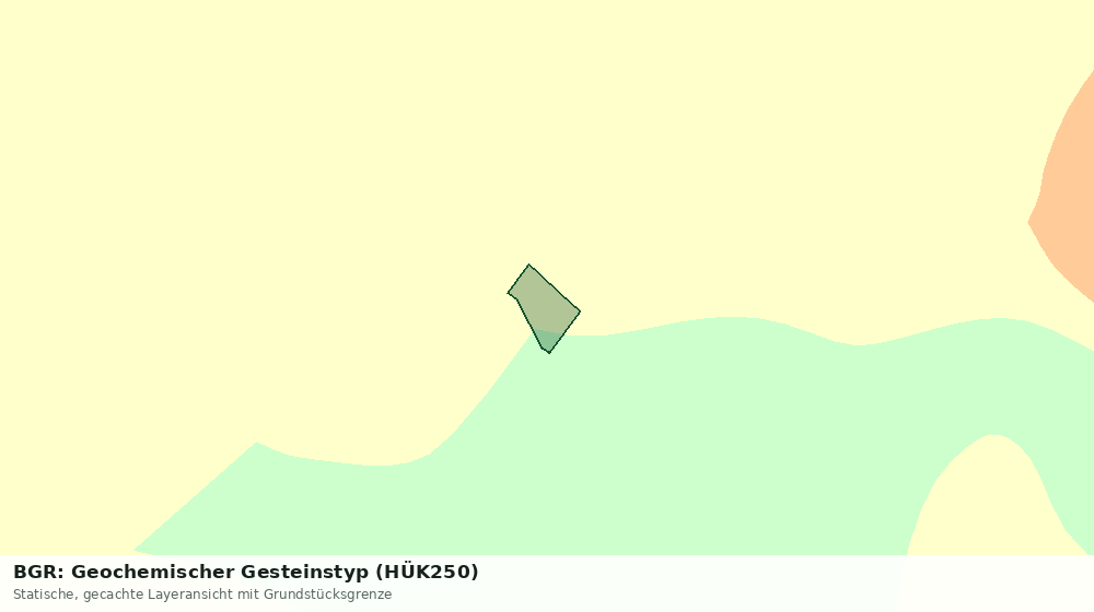 Statische Kartenansicht: BGR: Geochemischer Gesteinstyp (HÜK250)