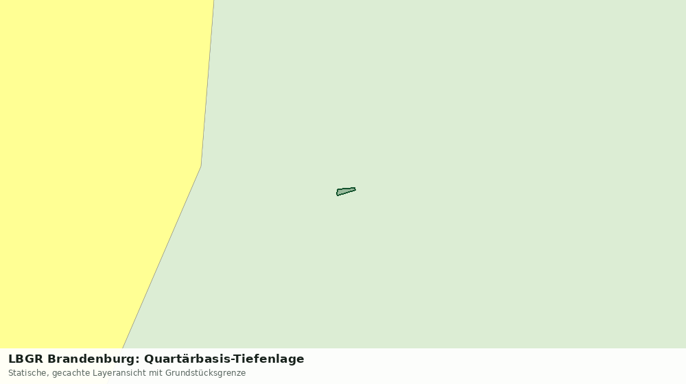 Statische Kartenansicht: LBGR Brandenburg: Quartärbasis-Tiefenlage