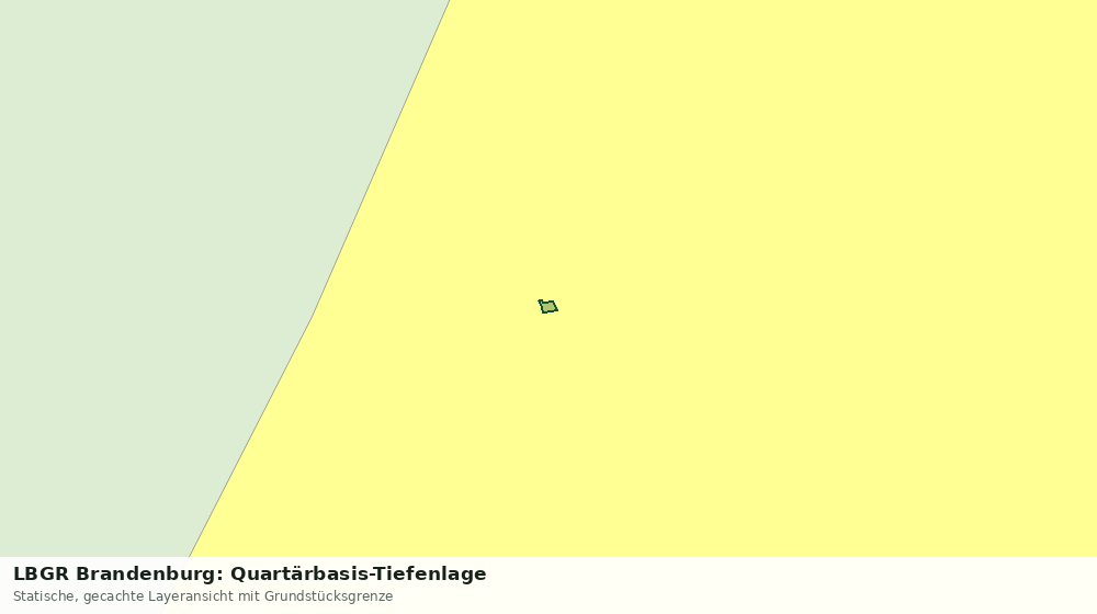 Statische Kartenansicht: LBGR Brandenburg: Quartärbasis-Tiefenlage