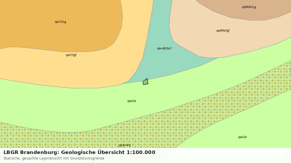 Statische Kartenansicht: LBGR Brandenburg: Geologische Übersicht 1:100.000