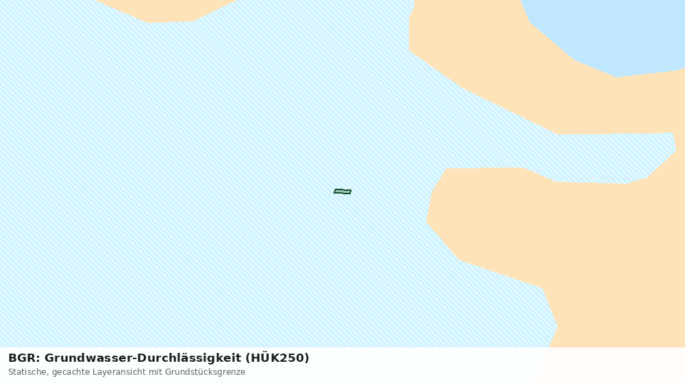 Statische Kartenansicht: BGR: Grundwasser-Durchlässigkeit (HÜK250)