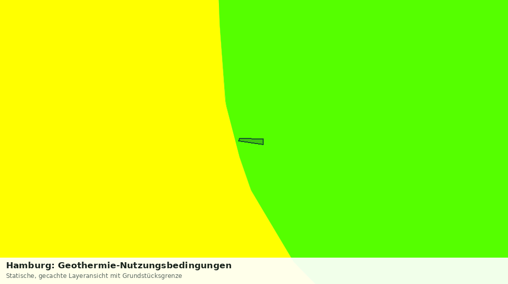 Statische Kartenansicht: Hamburg: Geothermie-Nutzungsbedingungen