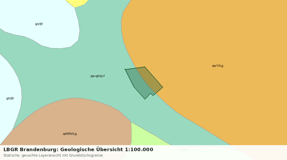Statische Kartenansicht: LBGR Brandenburg: Geologische Übersicht 1:100.000