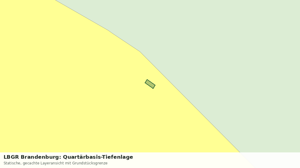 Statische Kartenansicht: LBGR Brandenburg: Quartärbasis-Tiefenlage