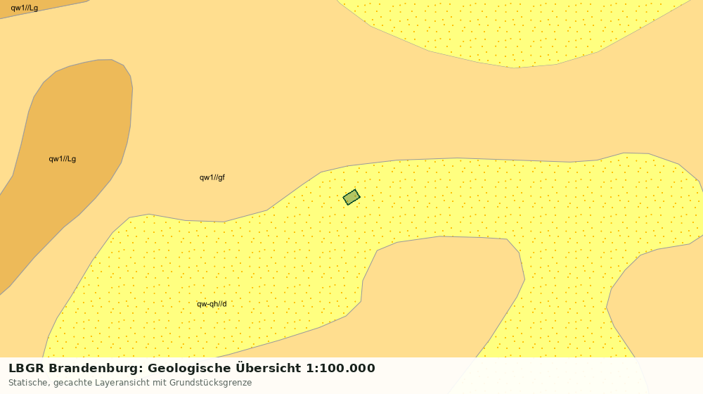 Statische Kartenansicht: LBGR Brandenburg: Geologische Übersicht 1:100.000