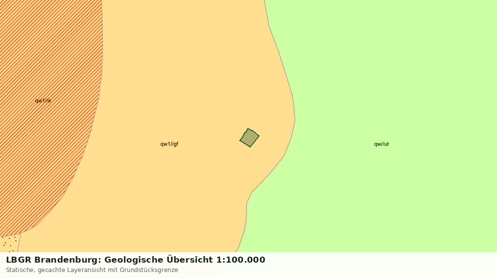 Statische Kartenansicht: LBGR Brandenburg: Geologische Übersicht 1:100.000