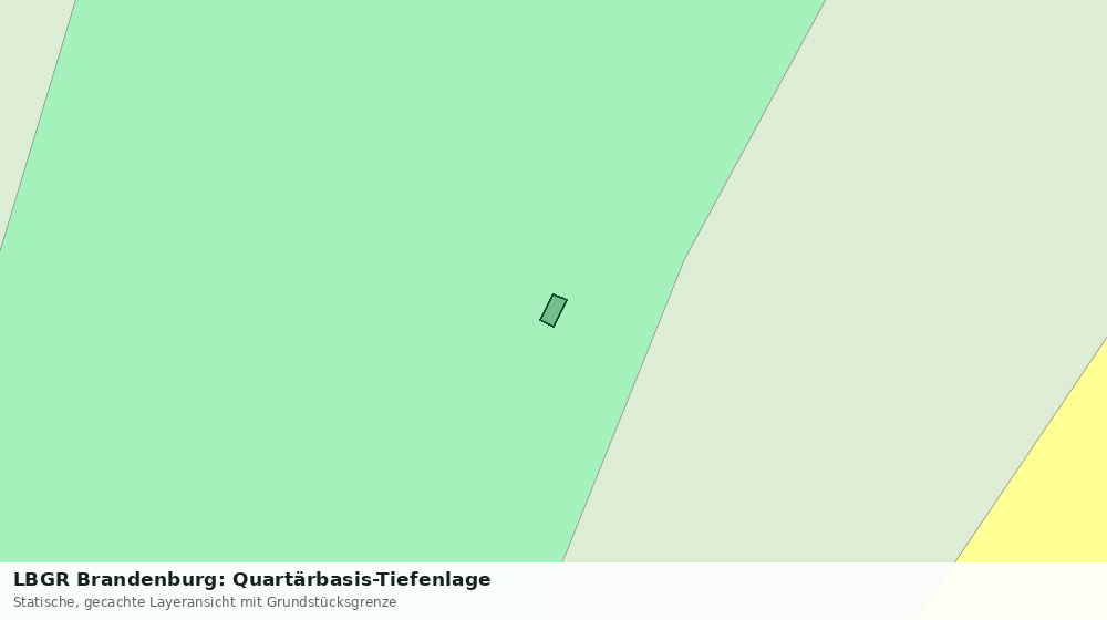 Statische Kartenansicht: LBGR Brandenburg: Quartärbasis-Tiefenlage