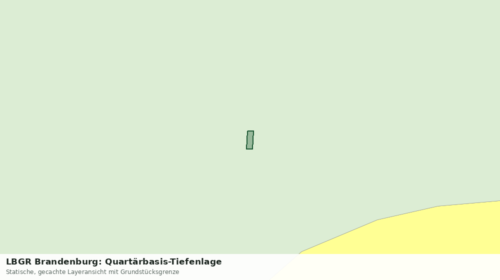 Statische Kartenansicht: LBGR Brandenburg: Quartärbasis-Tiefenlage