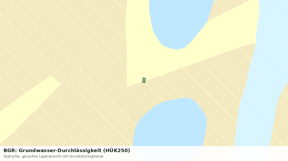 Statische Kartenansicht: BGR: Grundwasser-Durchlässigkeit (HÜK250)