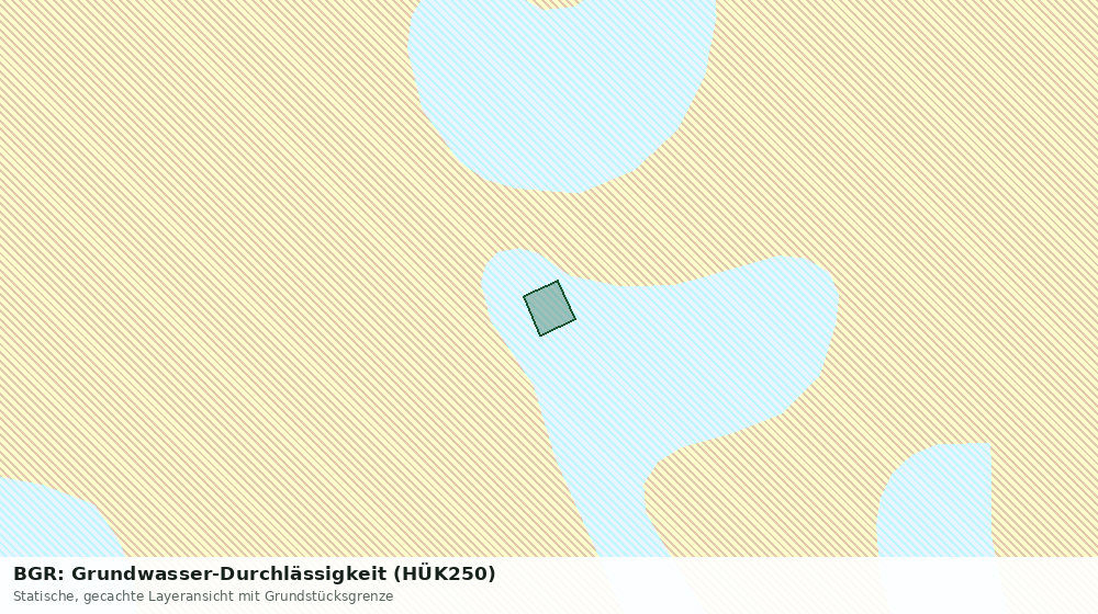 Statische Kartenansicht: BGR: Grundwasser-Durchlässigkeit (HÜK250)