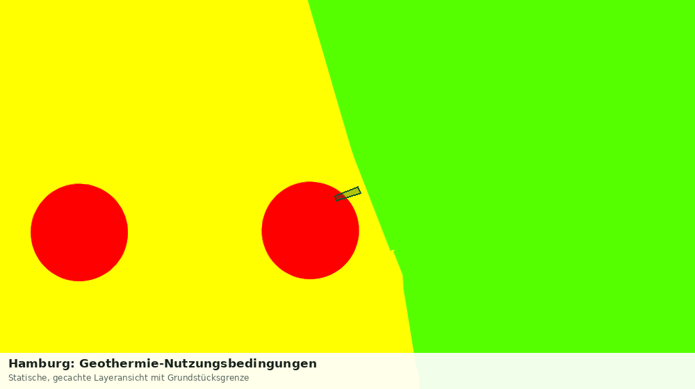 Statische Kartenansicht: Hamburg: Geothermie-Nutzungsbedingungen