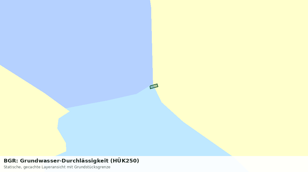 Statische Kartenansicht: BGR: Grundwasser-Durchlässigkeit (HÜK250)