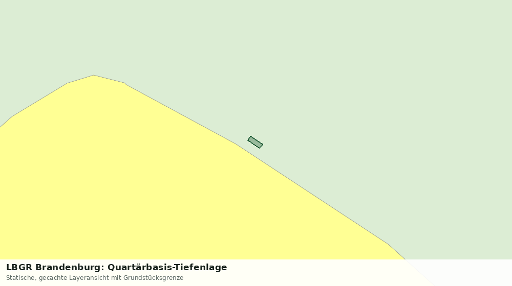 Statische Kartenansicht: LBGR Brandenburg: Quartärbasis-Tiefenlage