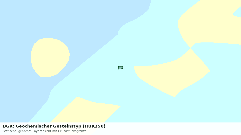 Statische Kartenansicht: BGR: Geochemischer Gesteinstyp (HÜK250)