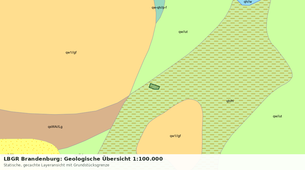 Statische Kartenansicht: LBGR Brandenburg: Geologische Übersicht 1:100.000