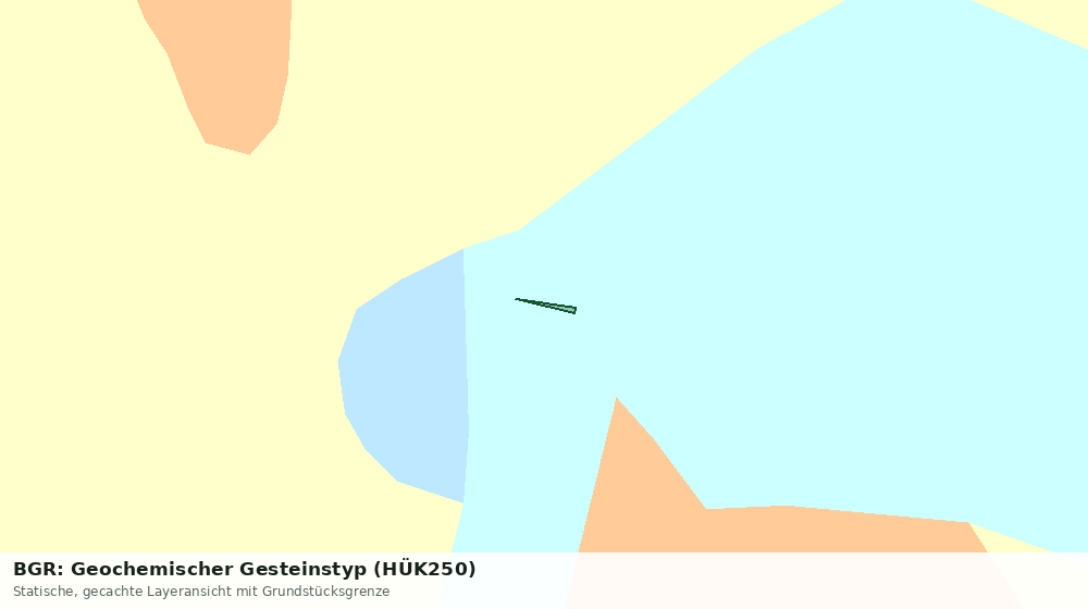 Statische Kartenansicht: BGR: Geochemischer Gesteinstyp (HÜK250)