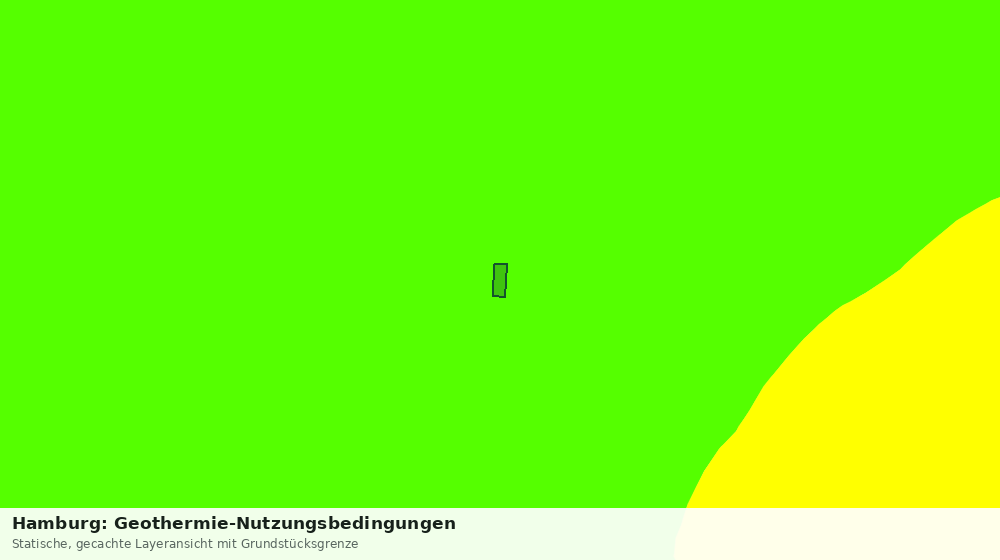 Statische Kartenansicht: Hamburg: Geothermie-Nutzungsbedingungen