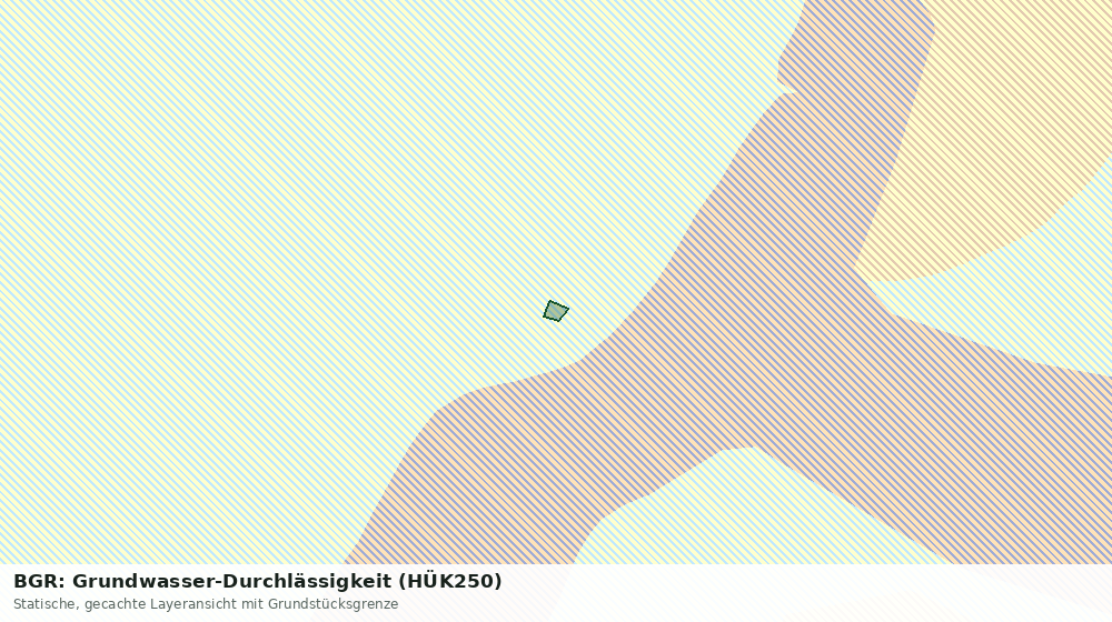 Statische Kartenansicht: BGR: Grundwasser-Durchlässigkeit (HÜK250)