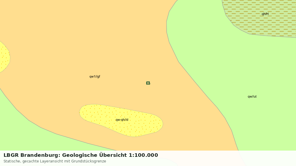 Statische Kartenansicht: LBGR Brandenburg: Geologische Übersicht 1:100.000