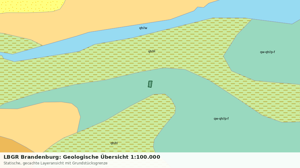 Statische Kartenansicht: LBGR Brandenburg: Geologische Übersicht 1:100.000