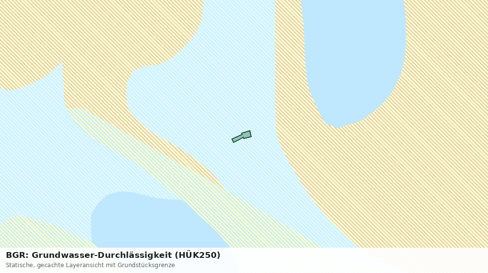 Statische Kartenansicht: BGR: Grundwasser-Durchlässigkeit (HÜK250)