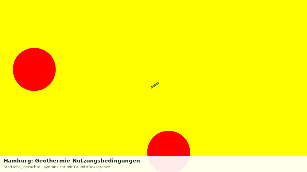 Statische Kartenansicht: Hamburg: Geothermie-Nutzungsbedingungen