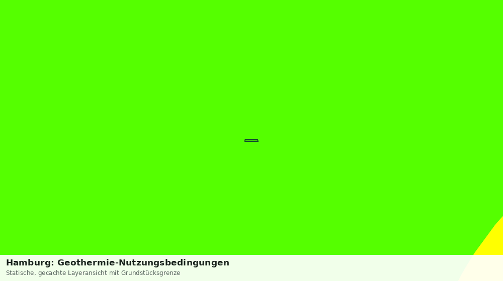 Statische Kartenansicht: Hamburg: Geothermie-Nutzungsbedingungen