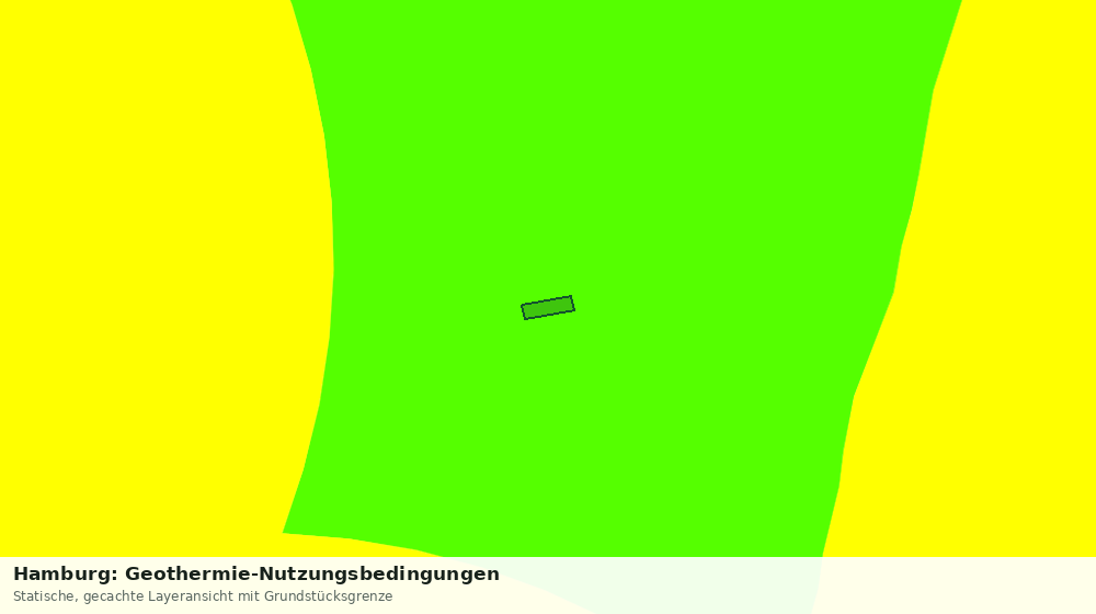 Statische Kartenansicht: Hamburg: Geothermie-Nutzungsbedingungen