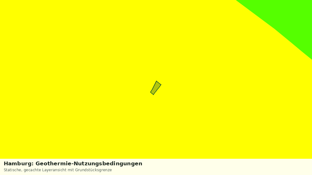 Statische Kartenansicht: Hamburg: Geothermie-Nutzungsbedingungen