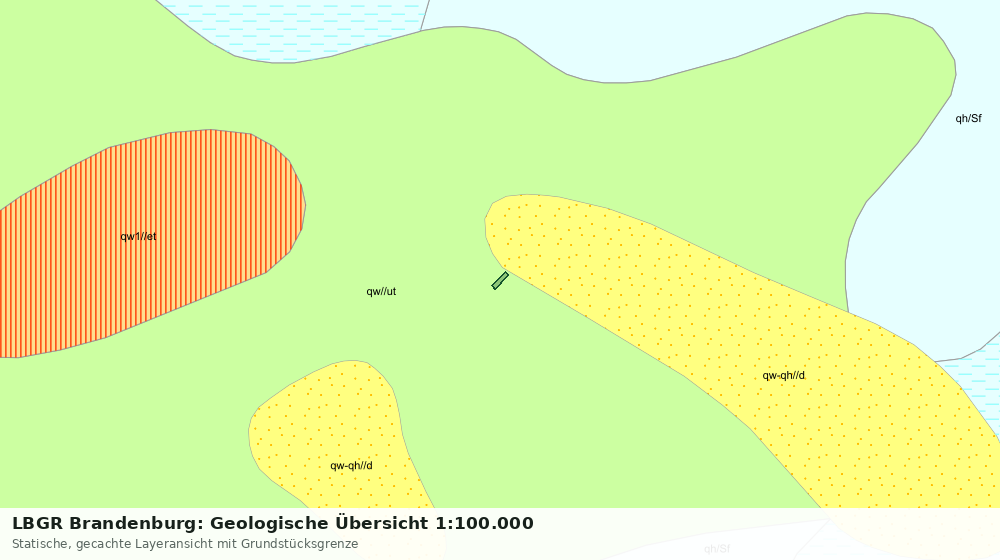 Statische Kartenansicht: LBGR Brandenburg: Geologische Übersicht 1:100.000