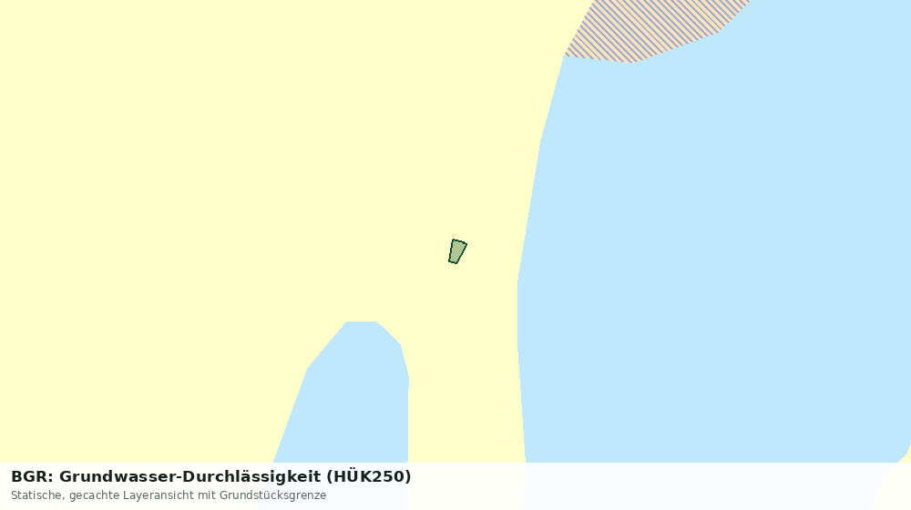 Statische Kartenansicht: BGR: Grundwasser-Durchlässigkeit (HÜK250)