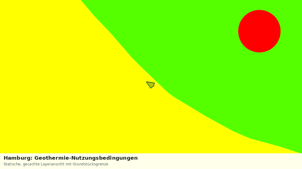 Statische Kartenansicht: Hamburg: Geothermie-Nutzungsbedingungen