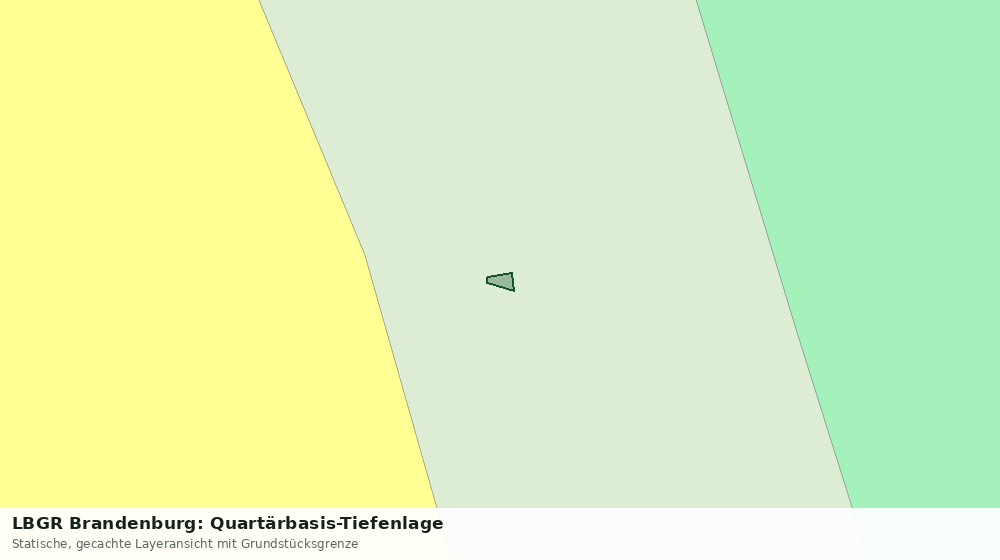 Statische Kartenansicht: LBGR Brandenburg: Quartärbasis-Tiefenlage