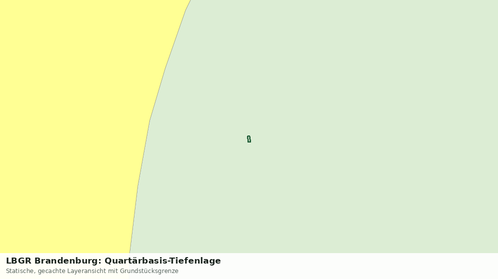 Statische Kartenansicht: LBGR Brandenburg: Quartärbasis-Tiefenlage