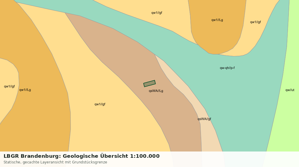 Statische Kartenansicht: LBGR Brandenburg: Geologische Übersicht 1:100.000