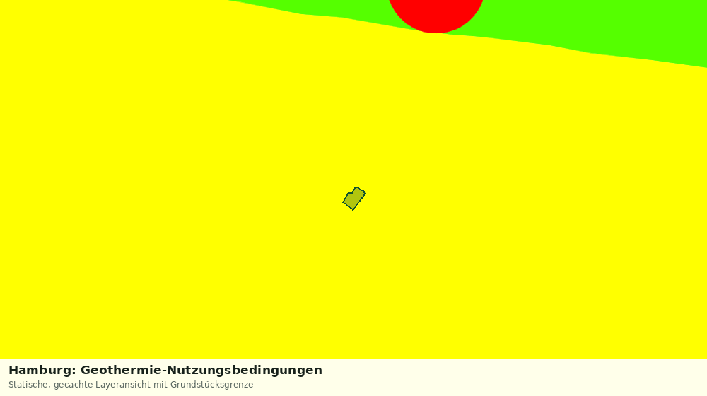 Statische Kartenansicht: Hamburg: Geothermie-Nutzungsbedingungen