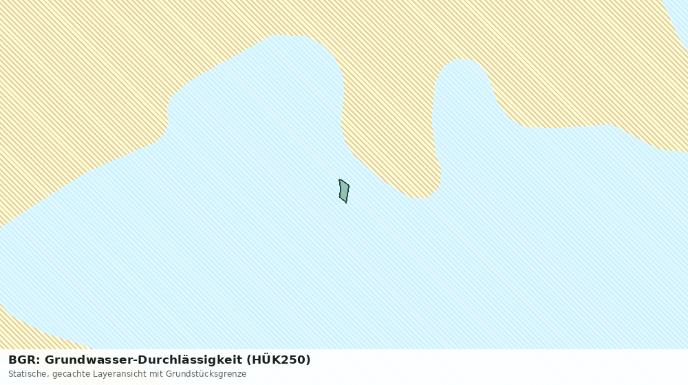 Statische Kartenansicht: BGR: Grundwasser-Durchlässigkeit (HÜK250)