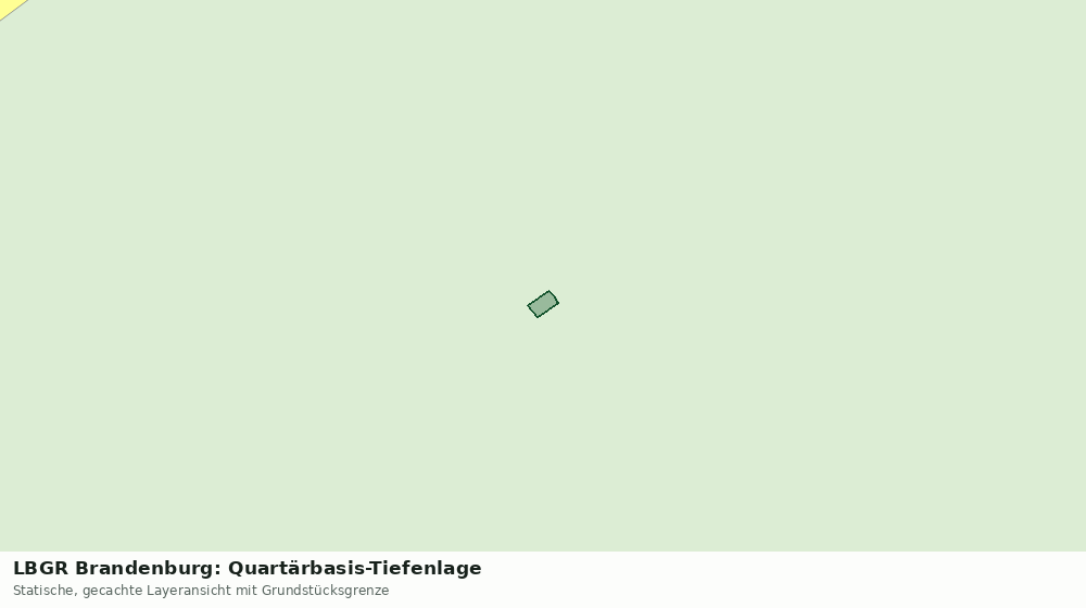 Statische Kartenansicht: LBGR Brandenburg: Quartärbasis-Tiefenlage