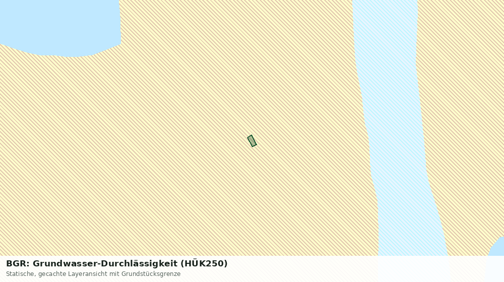 Statische Kartenansicht: BGR: Grundwasser-Durchlässigkeit (HÜK250)