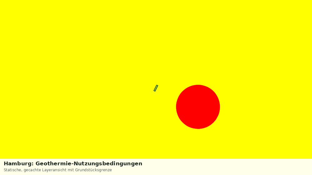 Statische Kartenansicht: Hamburg: Geothermie-Nutzungsbedingungen