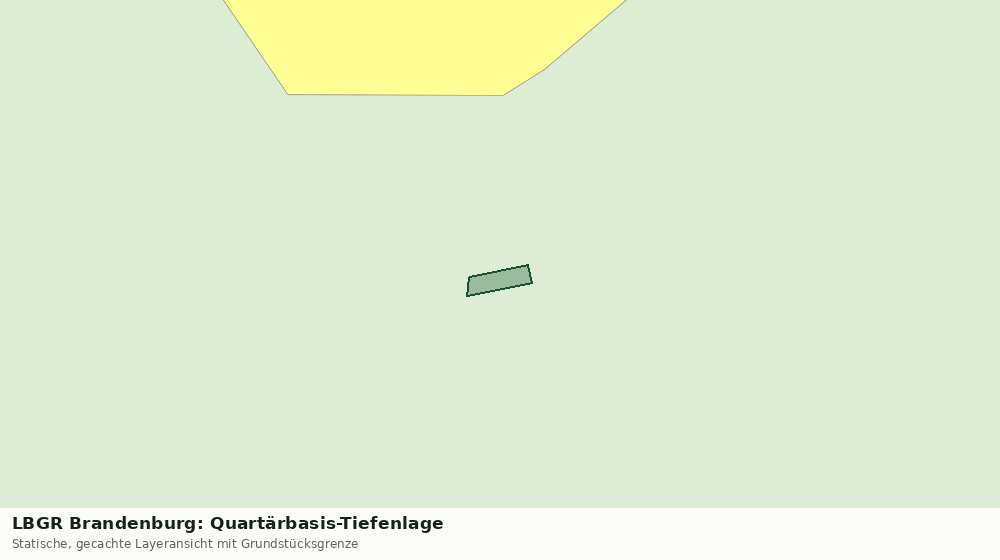 Statische Kartenansicht: LBGR Brandenburg: Quartärbasis-Tiefenlage